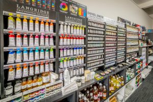 A wide range of art supplies to assist your creative journey
