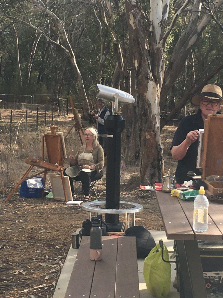 Scenic Painting Day at Pebbly Beach, Walwa – Bridge the River Arts
