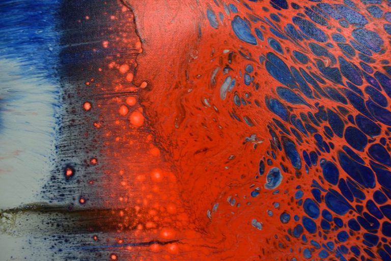 Connecting with Creativity through Paint Pouring